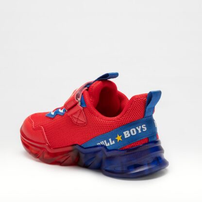 Bull Boys Sneakers Αγόρι Με Φωτάκια Κόκκινο DNAL3364-AD01